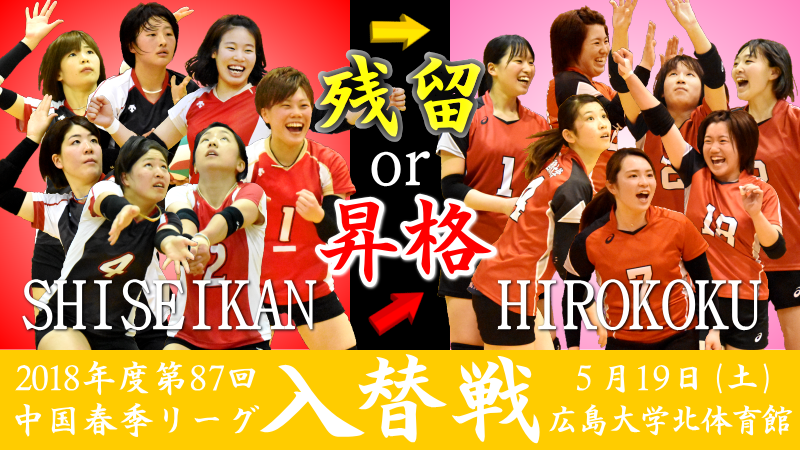 2018年度中国春季リーグ入替戦